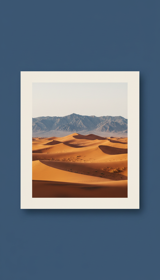 Unframed golden sienna landscape fine art photograph